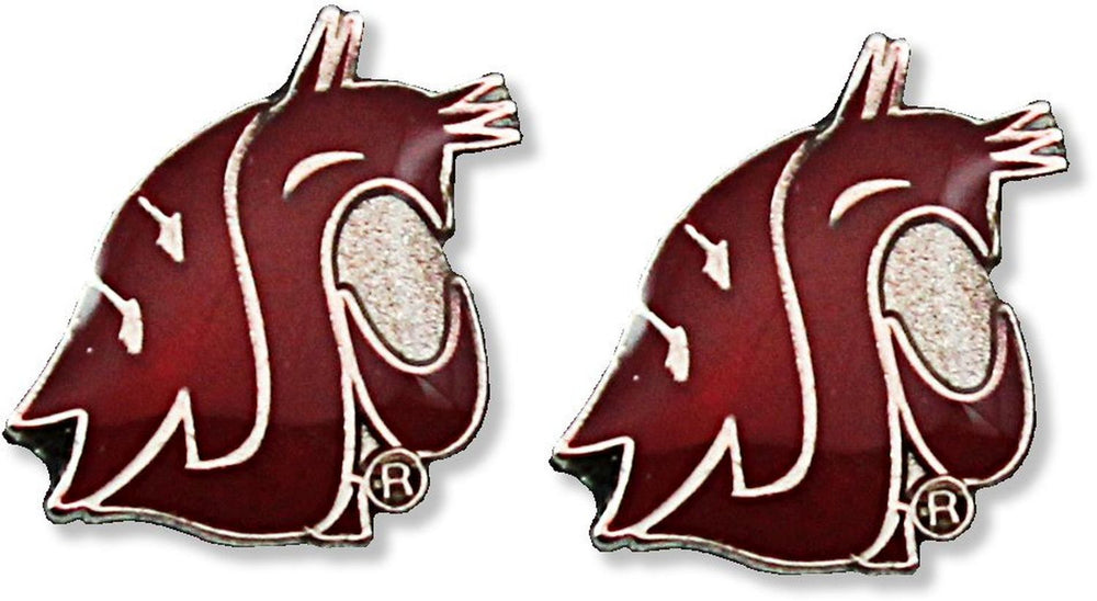 WHOLESALE WASHINGTON STATE TEAM POST EARRINGS