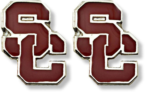 WHOLESALE USC TEAM POST EARRINGS