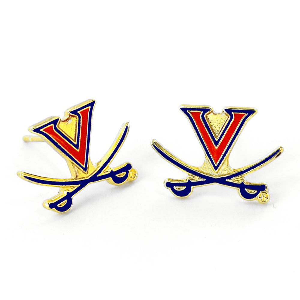 WHOLESALE VIRGINIA TEAM POST EARRINGS