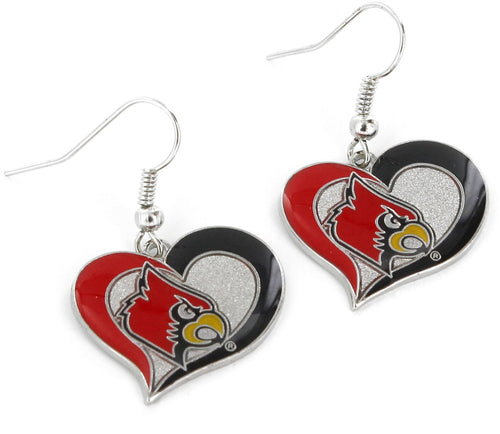 WHOLESALE LOUISVILLE SWIRL HEART EARRINGS