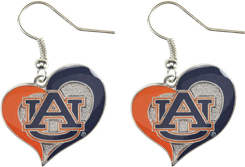 WHOLESALE AUBURN SWIRL HEART EARRINGS