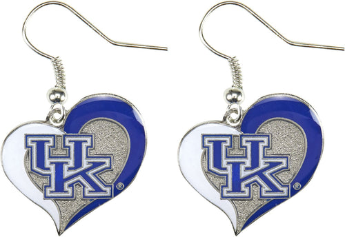 WHOLESALE KENTUCKY SWIRL HEART EARRINGS