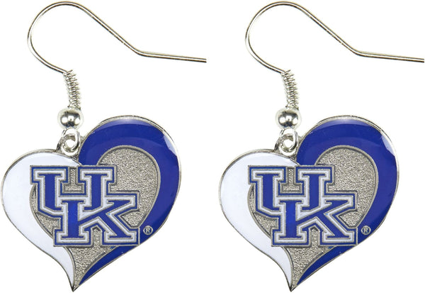 WHOLESALE KENTUCKY SWIRL HEART EARRINGS