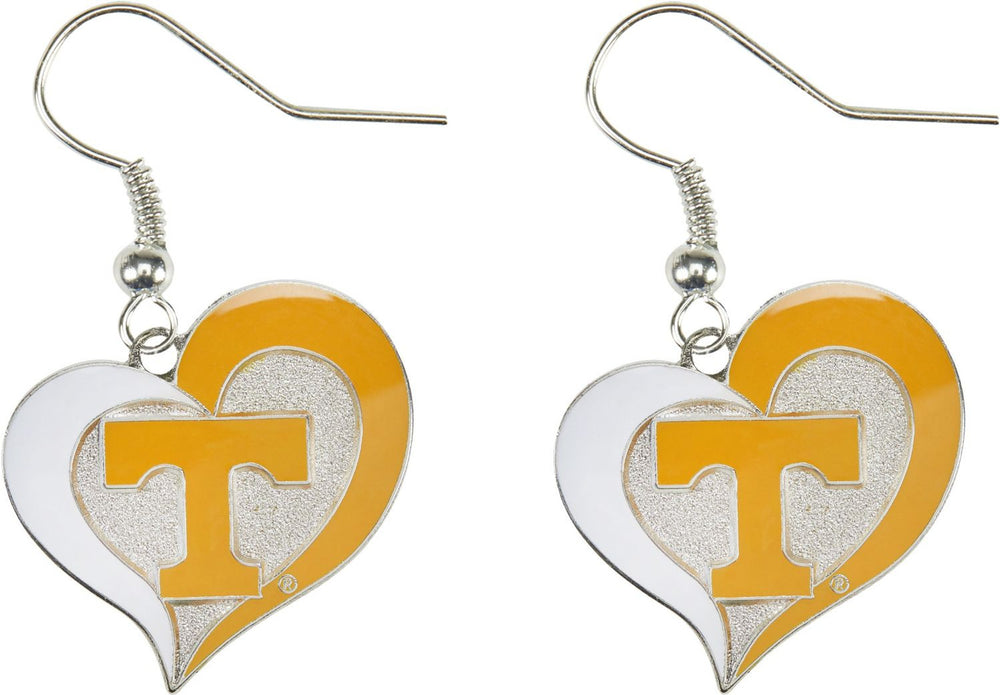 WHOLESALE TENNESSEE SWIRL HEART EARRINGS