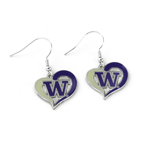 WHOLESALE WASHINGTON SWIRL HEART EARRINGS