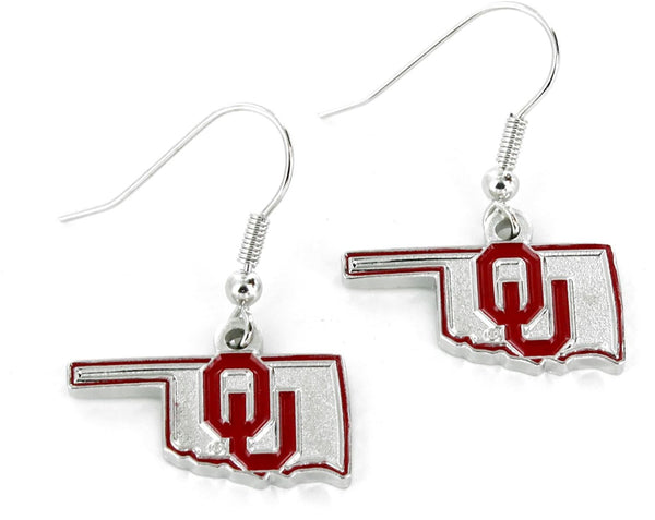 WHOLESALE OKLAHOMA - STATE DESIGN EARRINGS