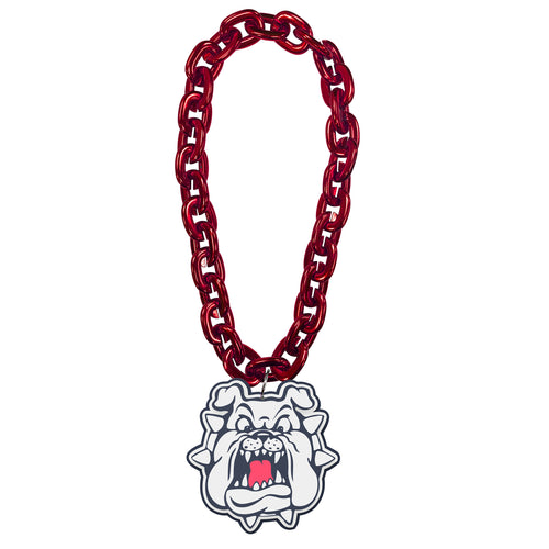 WHOLESALE FRESNO STATE (RED) FACE FAN CHAIN (CO)