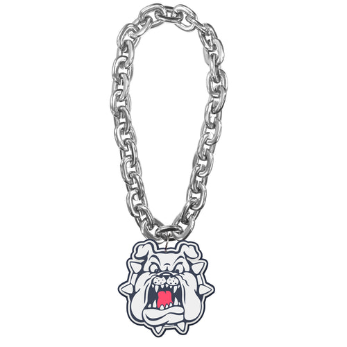 WHOLESALE FRESNO STATE (SILVER) FACE FAN CHAIN (CO)