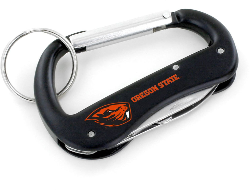 WHOLESALE OREGON STATE CARABINER MULTI TOOL KEYCHAIN (SP)