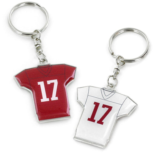 ALABAMA REVERSIBLE HOME/AWAY JERSEY KEYCHAIN