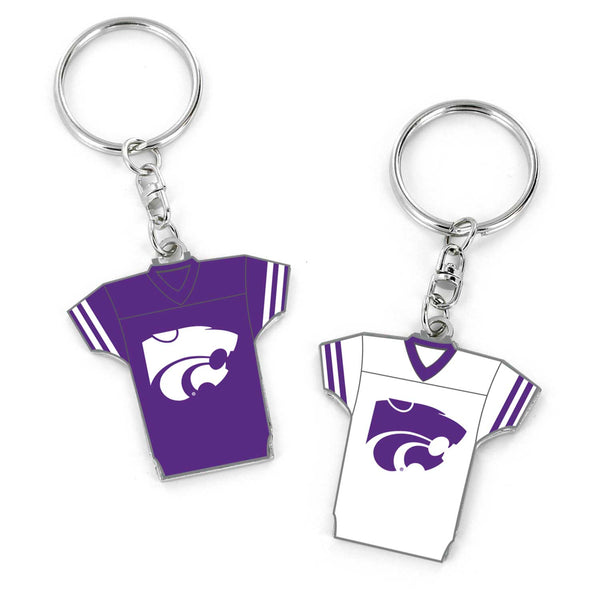 WHOLESALE KANSAS STATE REVERSIBLE HOME/AWAY JERSEY KEYCHAIN