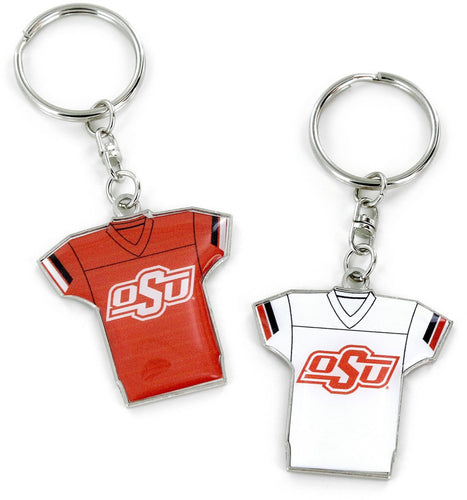 WHOLESALE OKLAHOMA STATE REVERSIBLE HOME/AWAY JERSEY KEYCHAIN