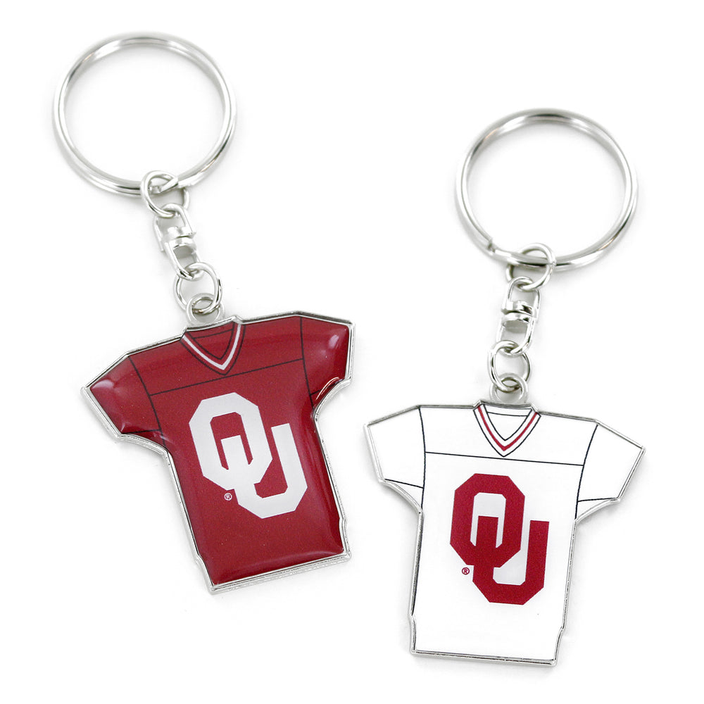 WHOLESALE OKLAHOMA REVERSIBLE HOME/AWAY JERSEY KEYCHAIN