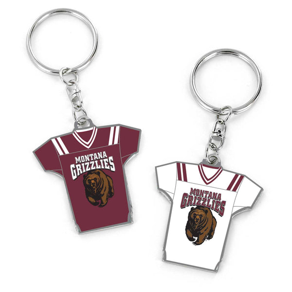 WHOLESALE MONTANA GRIZZLIES REVERSIBLE HOME AWAY JERSEY KEYCHAIN