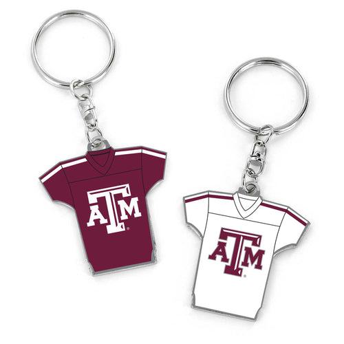 WHOLESALE TEXAS A&M REVERSIBLE HOME/AWAY JERSEY KEYCHAIN