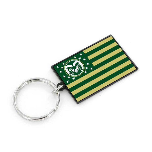 WHOLESALE COLORADO STATE AMERICANA FLAG KEYCHAIN