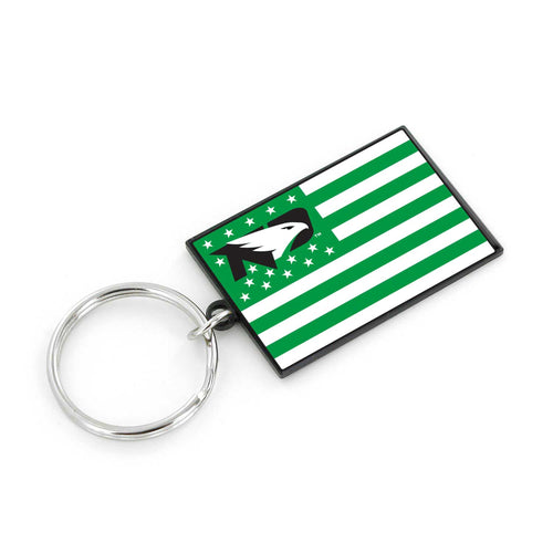 NORTH DAKOTA AMERICANA FLAG KEYCHAIN