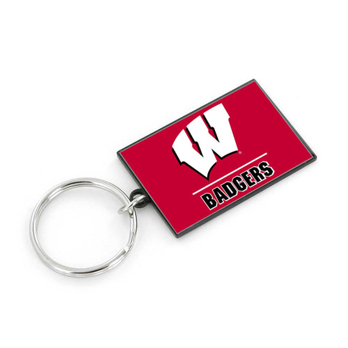 WISCONSIN AMERICANA FLAG KEYCHAIN