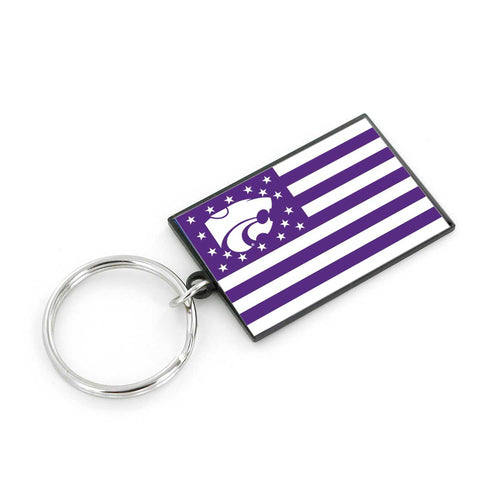 WHOLESALE KANSAS STATE AMERICANA FLAG KEYCHAIN