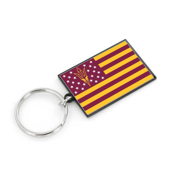 WHOLESALE ARIZONA STATE AMERICANA FLAG KEYCHAIN