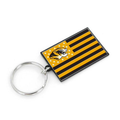 WHOLESALE MISSOURI AMERICANA FLAG KEYCHAIN