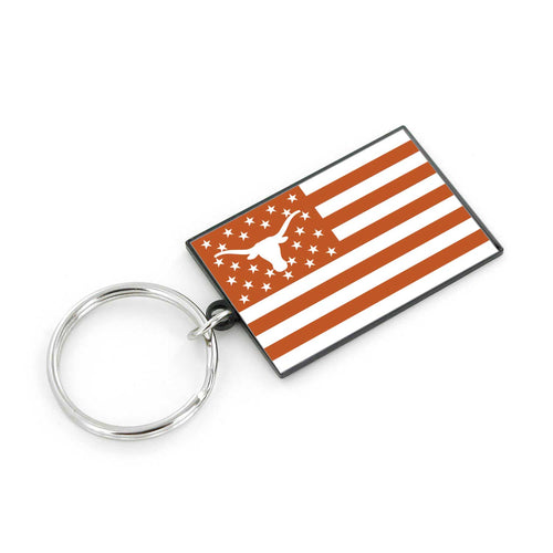 WHOLESALE TEXAS AMERICANA FLAG KEYCHAIN