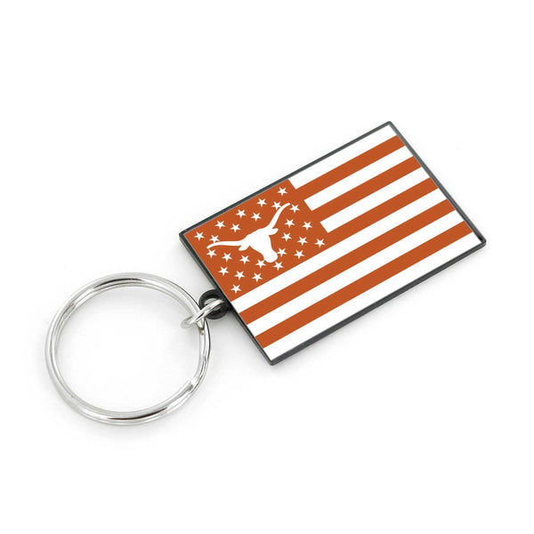WHOLESALE TEXAS AMERICANA FLAG KEYCHAIN