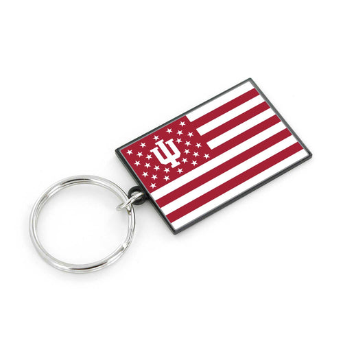 WHOLESALE INDIANA AMERICANA FLAG KEYCHAIN