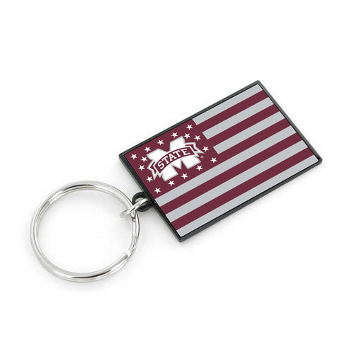 WHOLESALE MISSISSIPPI STATE AMERICANA FLAG KEYCHAIN