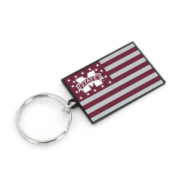 WHOLESALE MISSISSIPPI STATE AMERICANA FLAG KEYCHAIN