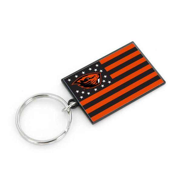 WHOLESALE OREGON STATE AMERICANA FLAG KEYCHAIN