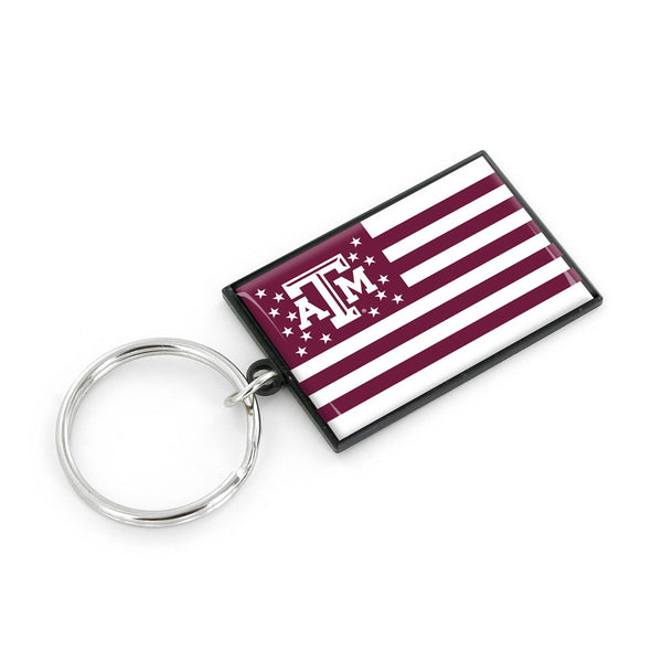 WHOLESALE TEXAS A&M AMERICANA FLAG KEYCHAIN