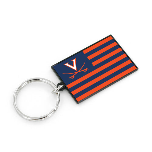 WHOLESALE VIRGINIA AMERICANA FLAG KEYCHAIN