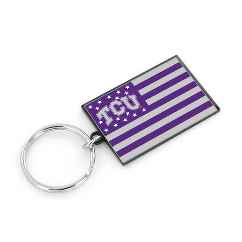 WHOLESALE TCU AMERICANA FLAG KEYCHAIN