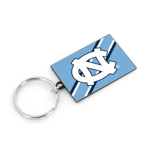 WHOLESALE NORTH CAROLINA STRIPED KEYCHAIN