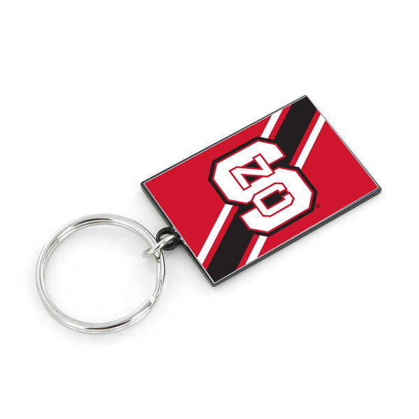 WHOLESALE NORTH CAROLINA STATE STRIPED KEYCHAIN