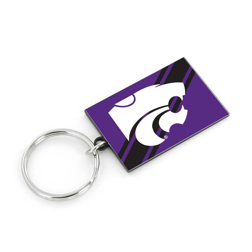 WHOLESALE KANSAS STATE STRIPED KEYCHAIN