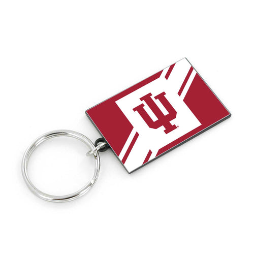 WHOLESALE INDIANA STRIPED KEYCHAIN