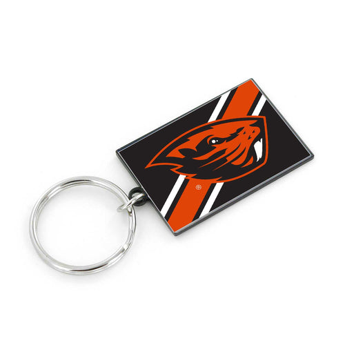 WHOLESALE OREGON STATE STRIPED KEYCHAIN