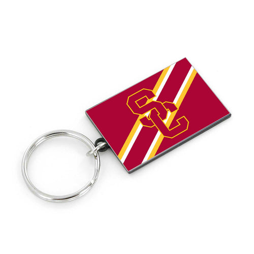 WHOLESALE USC STRIPED KEYCHAIN