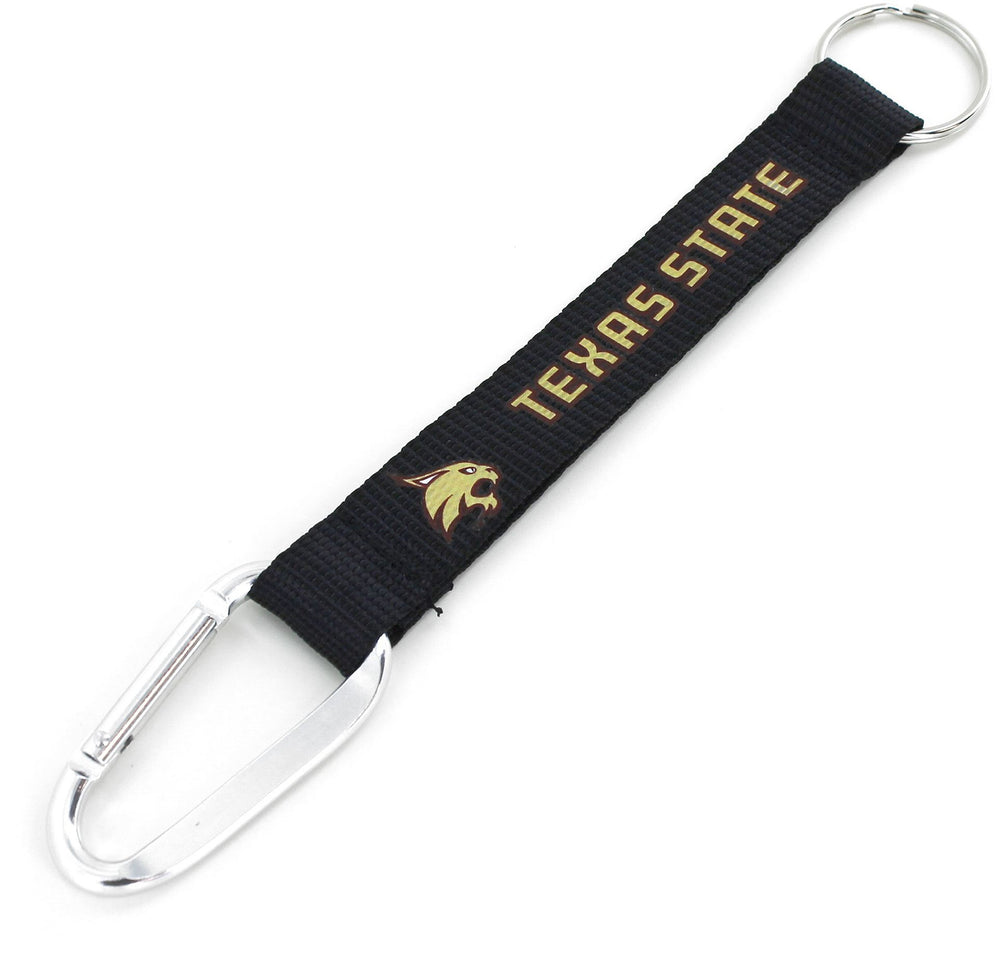 TEXAS STATE CARABINER LANYARD KEYCHAIN