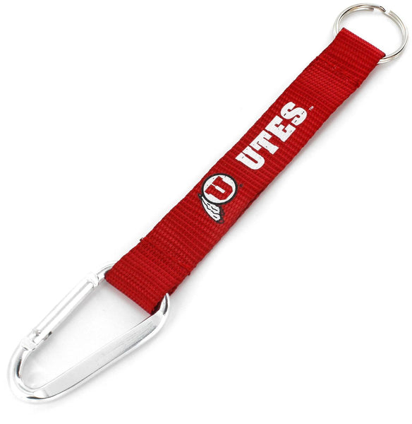 WHOLESALE UTAH UTES CARABINER LANYARD KEYCHAIN