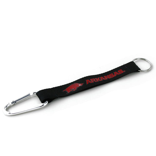 WHOLESALE ARKANSAS RAZORBACKS CARABINER LANYARD KEYCHAIN