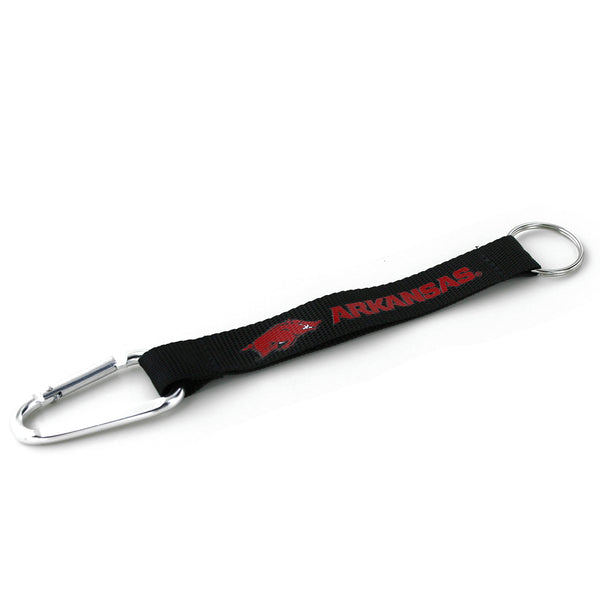 WHOLESALE ARKANSAS RAZORBACKS CARABINER LANYARD KEYCHAIN