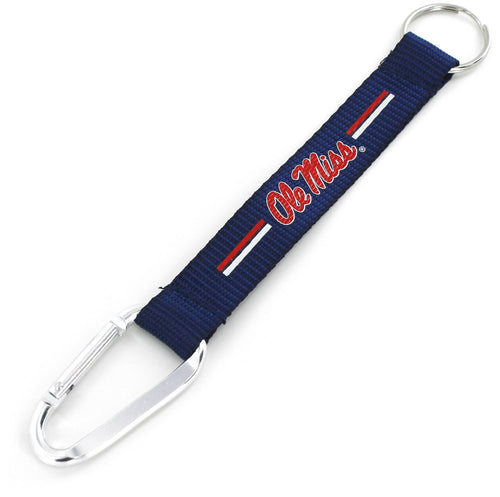 WHOLESALE OLE MISS CARABINER LANYARD KEYCHAIN