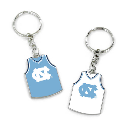 WHOLESALE NORTH CAROLINA (BSKTBALL) REVERSIBLE HOME/AWAY JERSEY KEYCHAIN