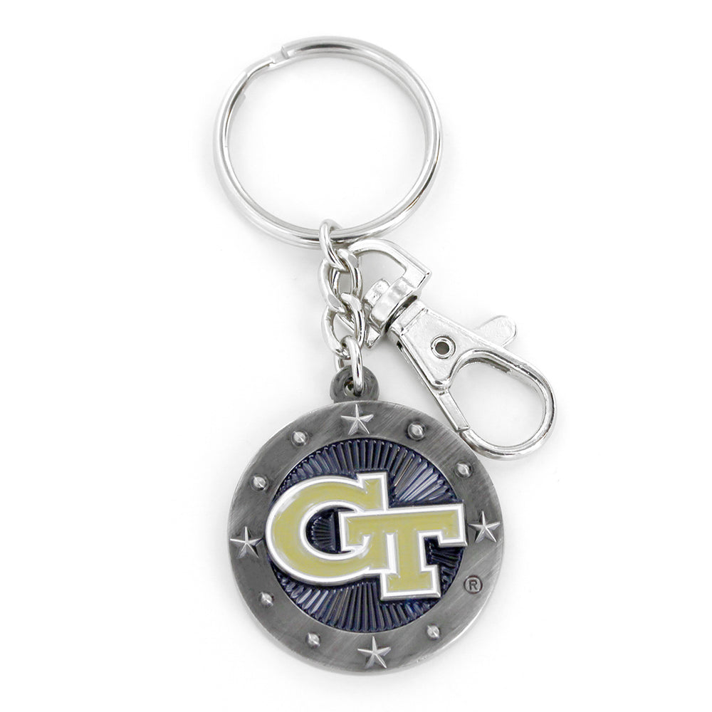 WHOLESALE GEORGIA TECH IMPACT KEYCHAIN