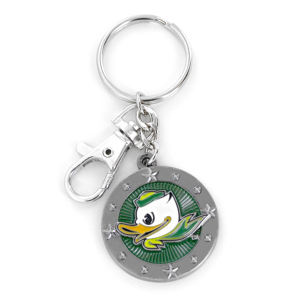 WHOLESALE OREGON 'FIGHTING DUCK' IMPACT KEY CHAIN
