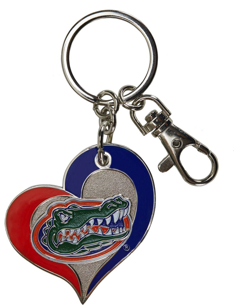 WHOLESALE FLORIDA SWIRL HEART KEYCHAIN