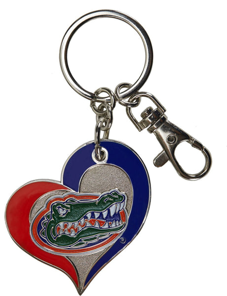 WHOLESALE FLORIDA SWIRL HEART KEYCHAIN